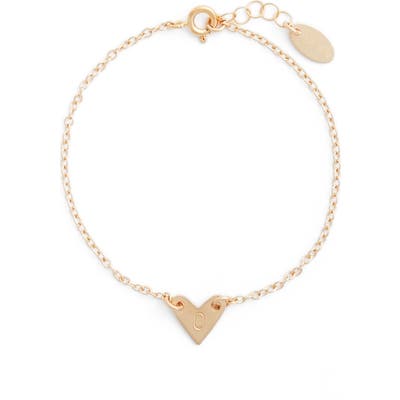 Nashelle Initial Heart Bracelet