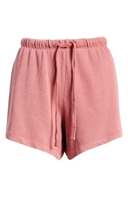 Shop Treasure & Bond French Terry Shorts In Pink Mauve