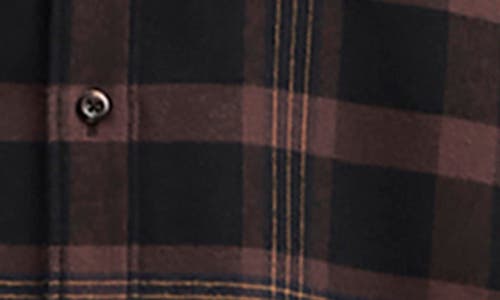 Shop Vayder Preston Plaid Cotton & Silk Flannel Button-up Shirt In Moon Lava