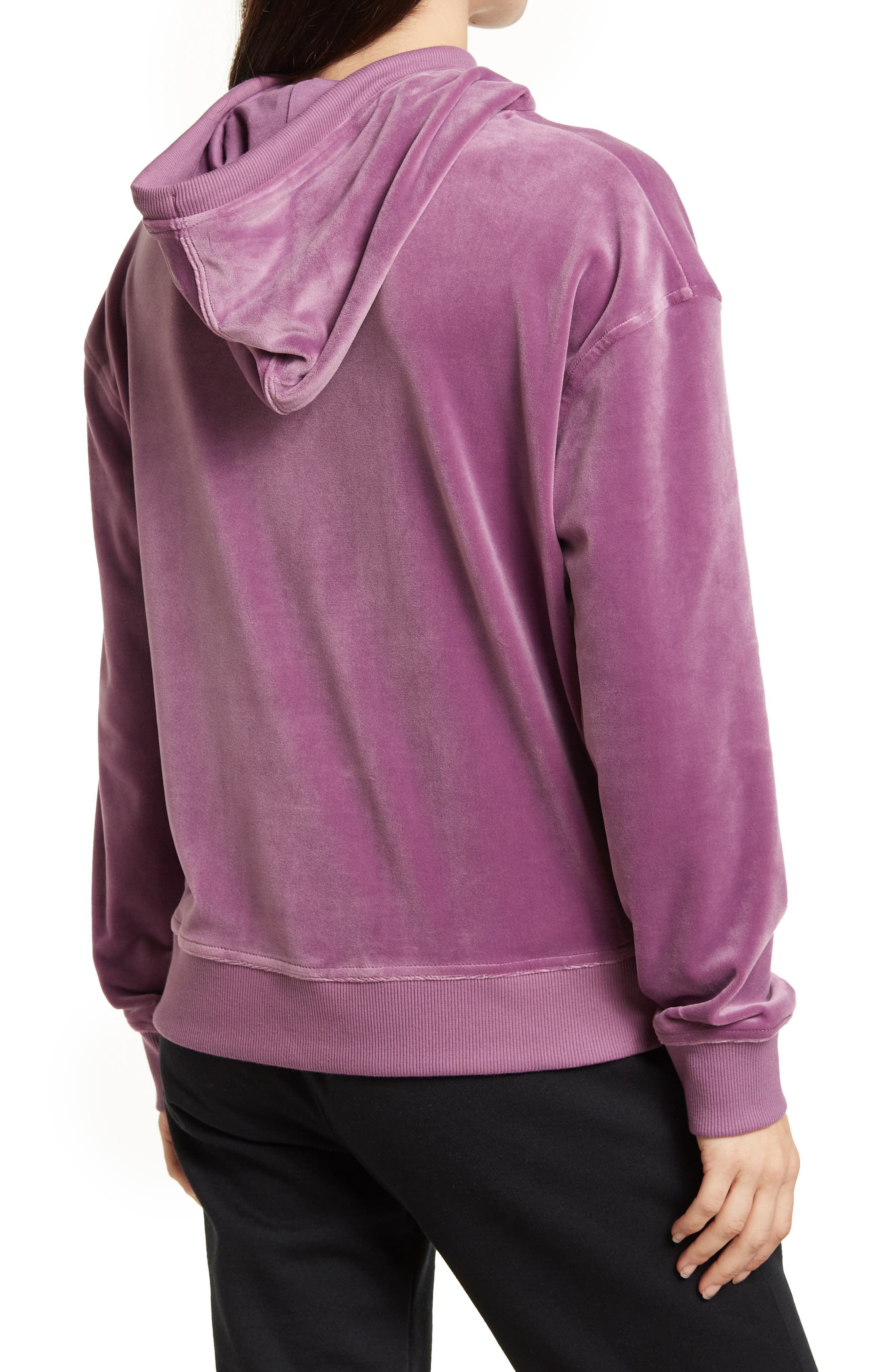 womens velour hoodie