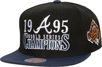 Mitchell & Ness Men's Mitchell & Ness Black Atlanta Braves World Series  Champs Snapback Hat