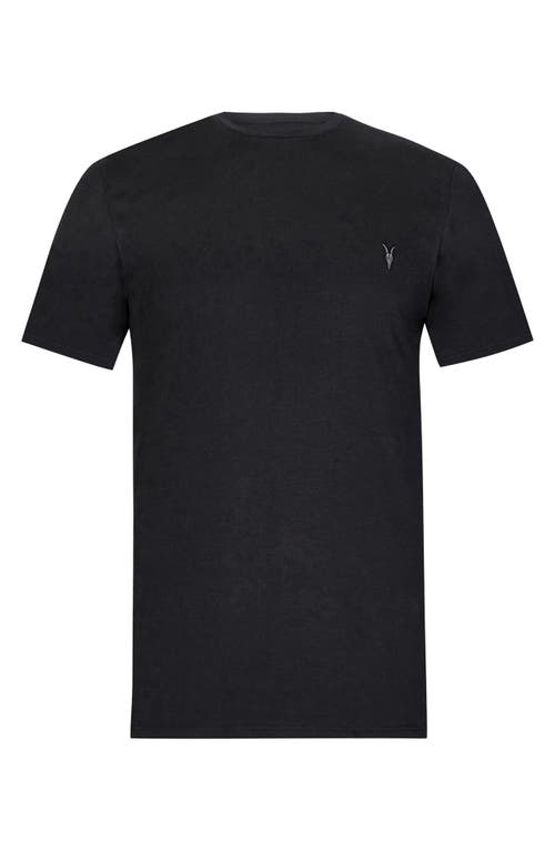 Allsaints Organic Cotton Brace T-shirt In Jet Black