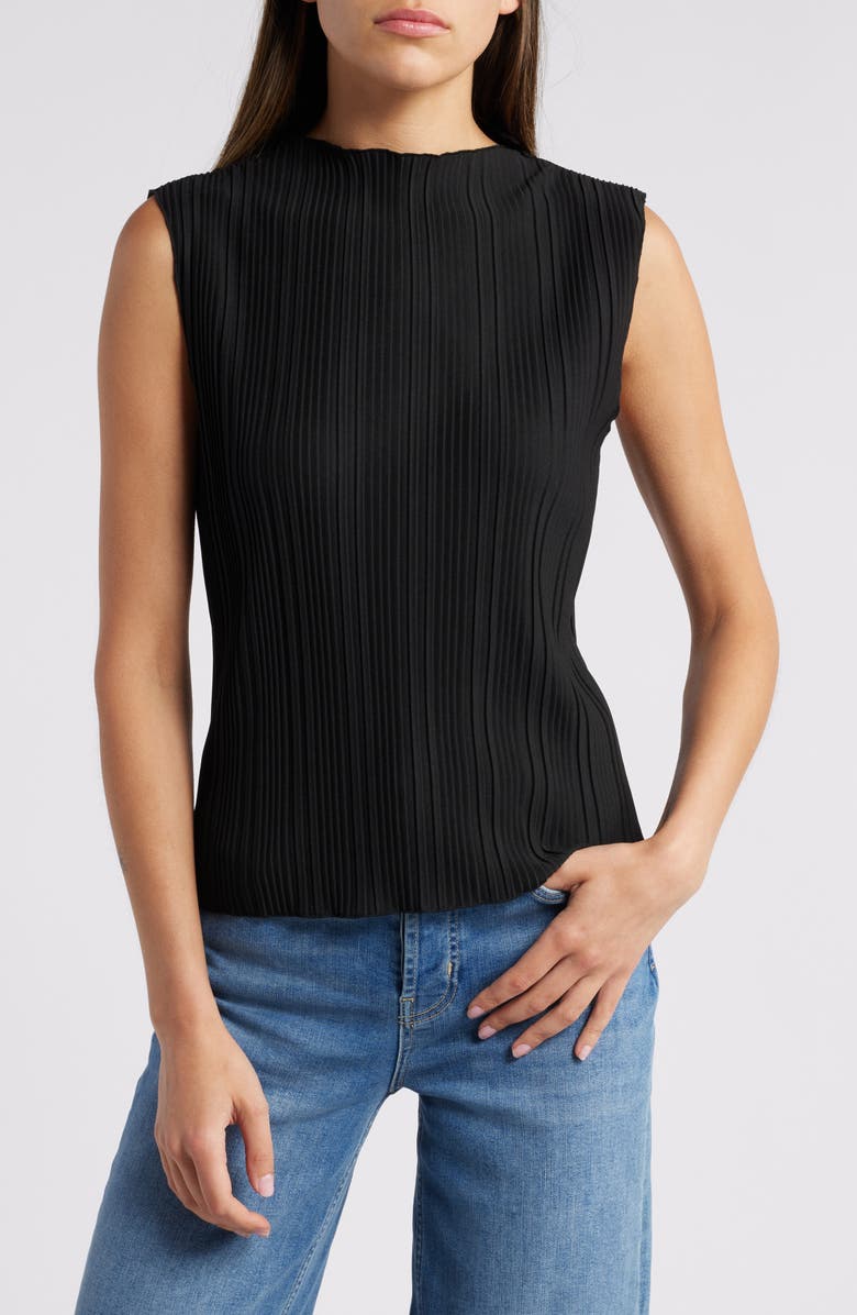 Rails Trea Boatneck Sleeveless Knit Top, Main, color, Jet