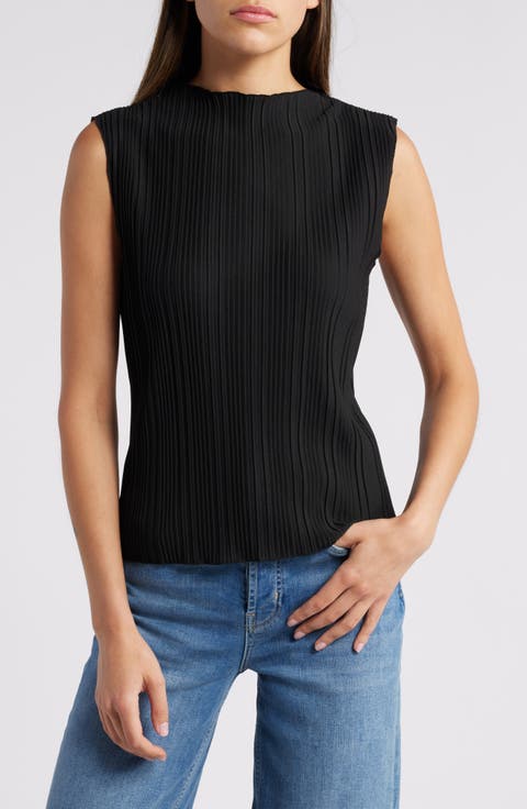 Trea Boatneck Sleeveless Knit Top