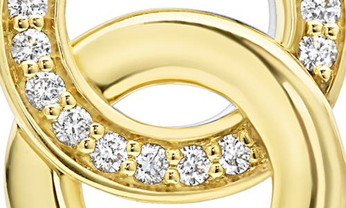 Lagos 18k Yellow Gold & Sterling Silver Signature Caviar Diamond Statement Earrings In Two-tone