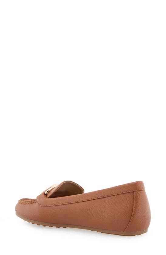 Shop Aerosoles Denver Buckle Loafer In Tan Pu Leather