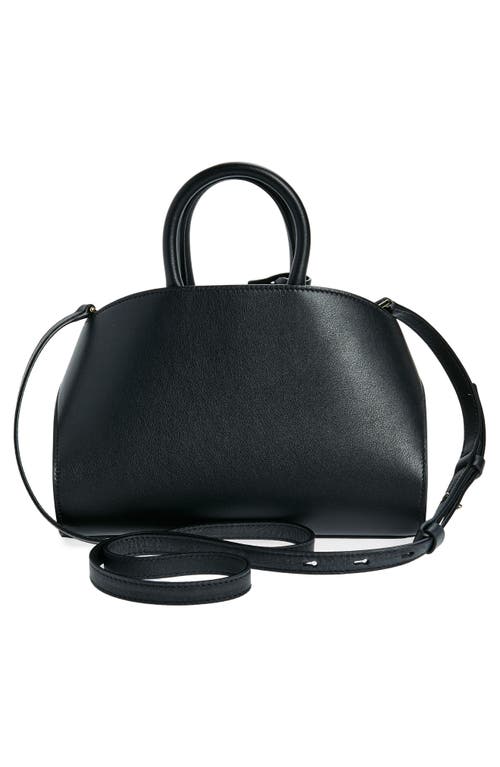 Shop Ferragamo Hug Soft Leather Crossbody Bag In Black