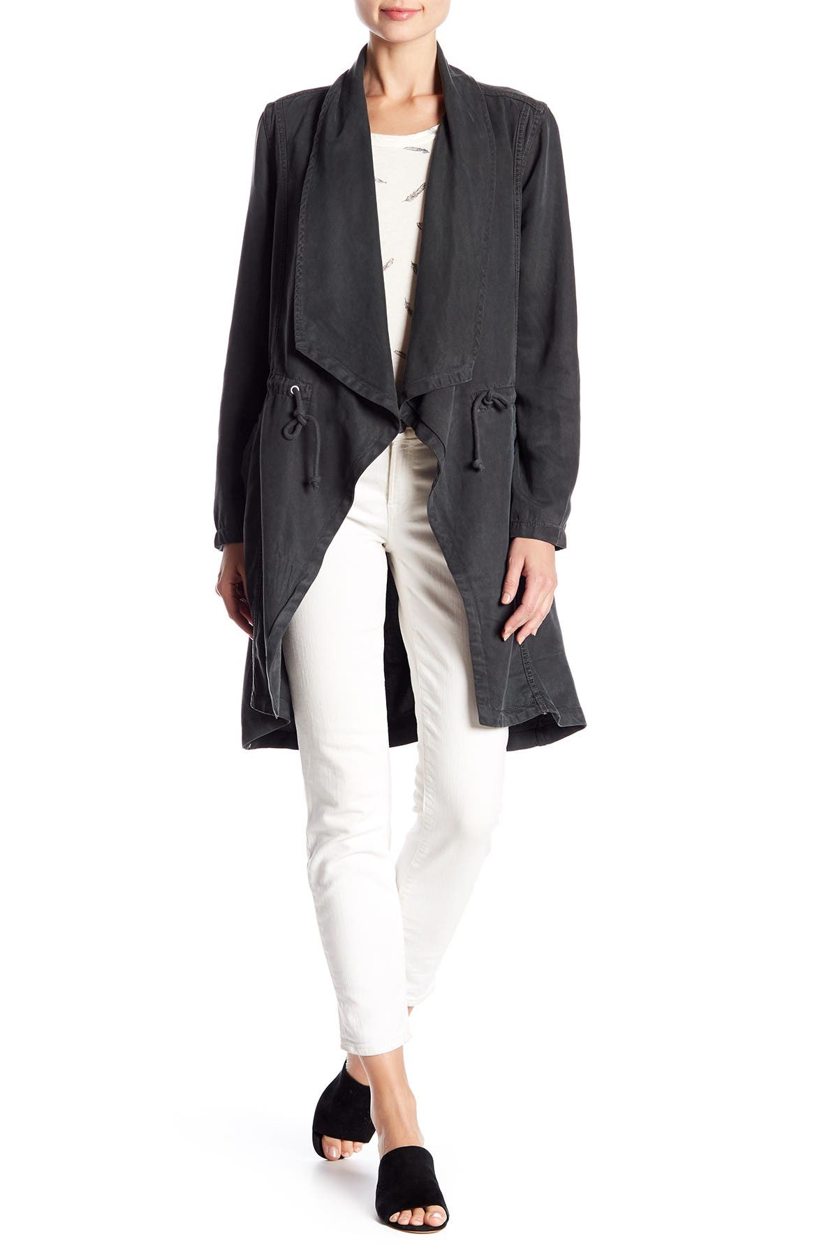 max jeans drape front jacket