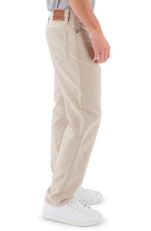 Shop Devil-dog Dungarees Athletic Fit Jeans In Light Beige/khaki