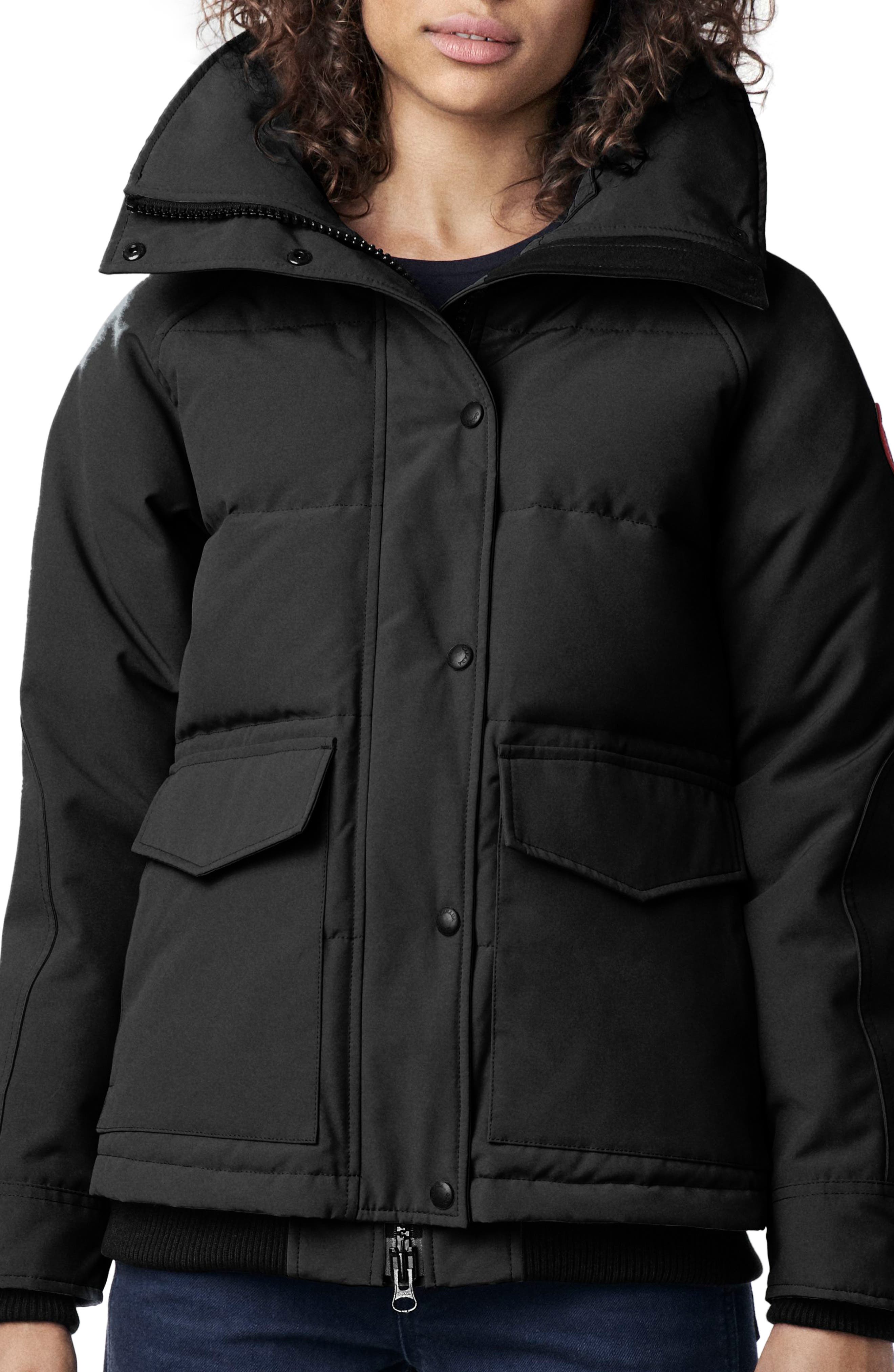 Canada Goose Deep Cove Arctic Tech Water Resistant 625 Fill Power Down Bomber Jacket, (0) - Black