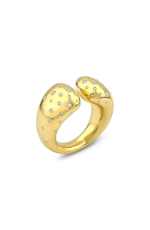 Shop Kloto Mia Diamond Bypass Ring In Gold