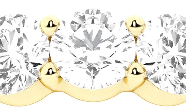 Badgley Mischka 14k Gold Round Lab Created Diamond Eternity Band Ring In Yellow Gold