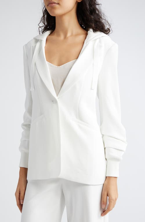 Cinq À Sept Hooded Khloe Jacket In Ivory/ivory