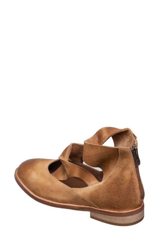 Antelope Lalana Strappy Flat In Taupe Suede