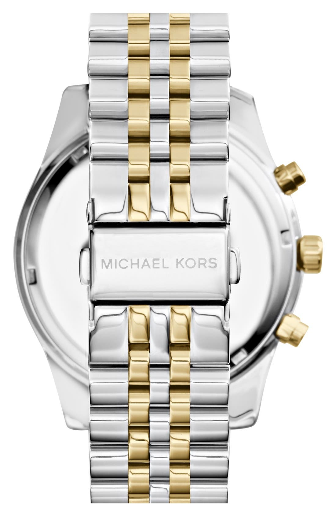 michael kors large lexington chronograph bracelet watch 45mm