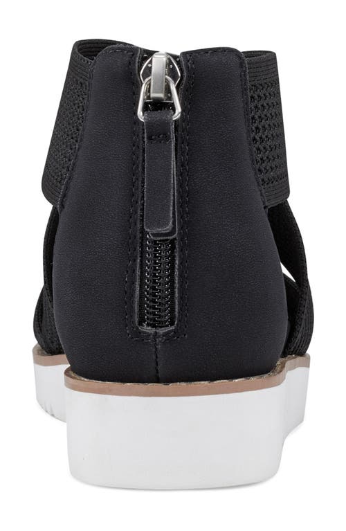 Easy Spirit Wander Strappy Sandal In Black/black