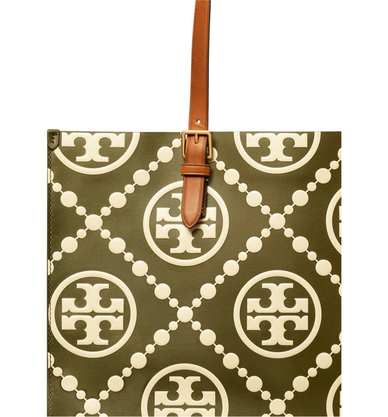 Tory Burch T Monogram Contrast Embossed Leather Tote | Nordstrom