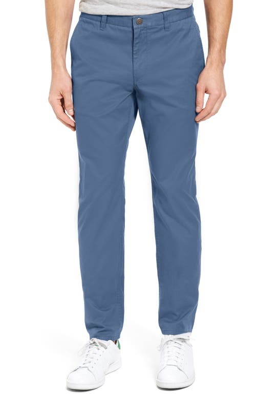 Straight Fit Washed Chinos in Blue