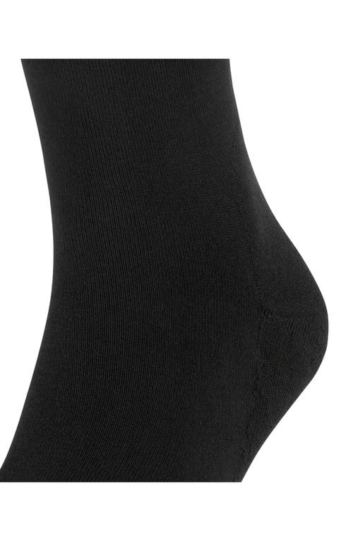 Shop Falke Gender Inclusive Run Crew Socks In Black
