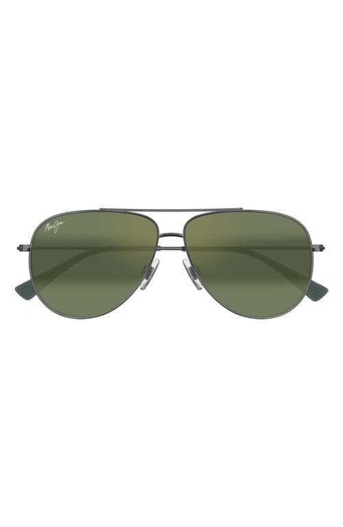 MAUI JIM MAUI JIM HAUOLI 59MM POLARIZEDPLUS2® AVIATOR SUNGLASSES