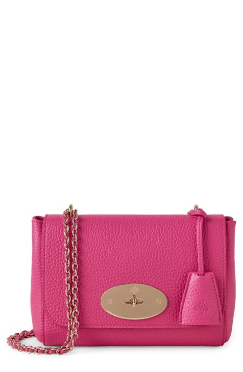 Lily patent leather crossbody bag Mulberry Burgundy in Patent