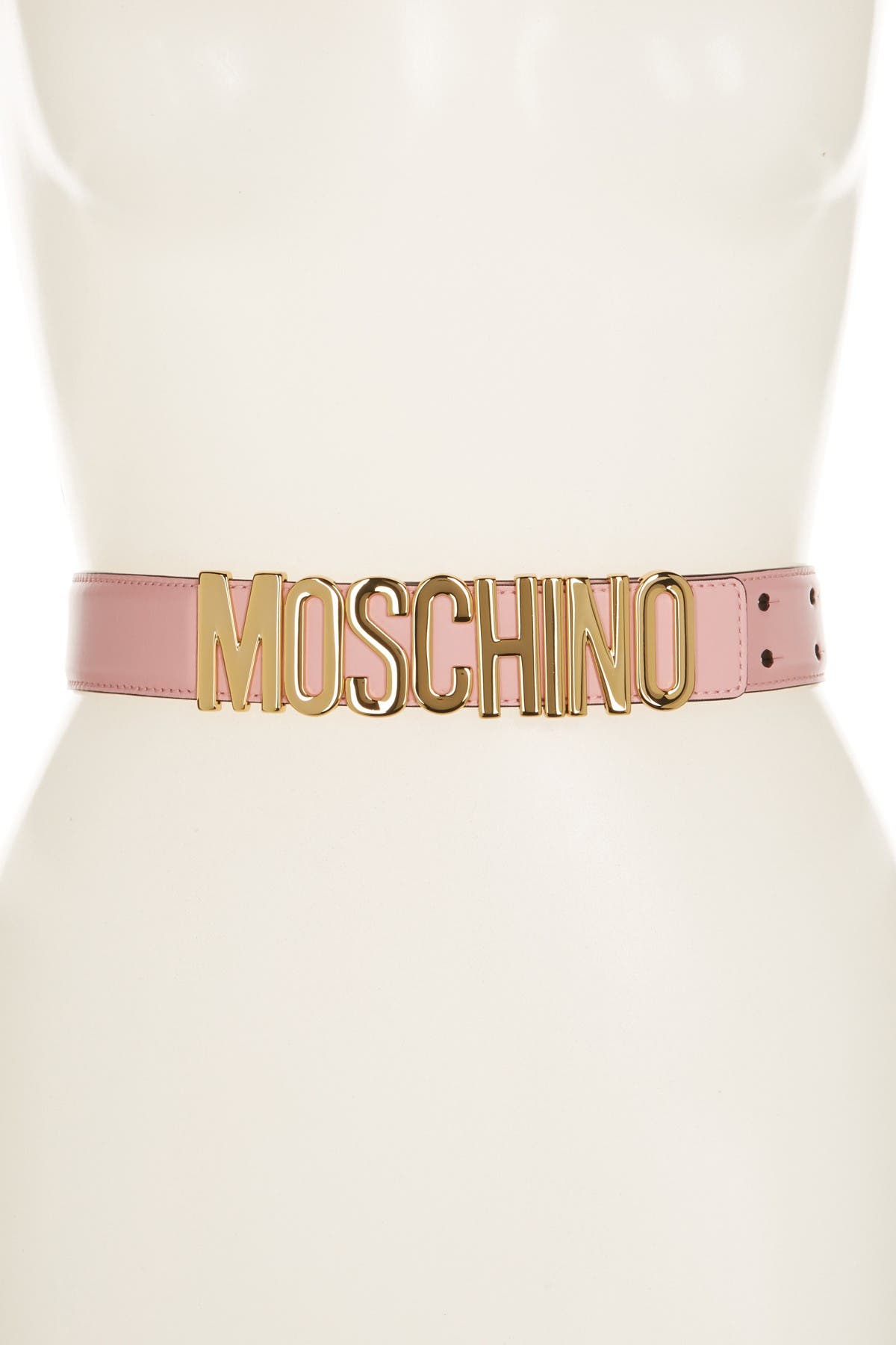 moschino logo belt