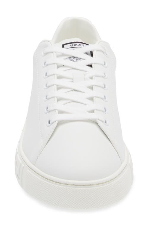 Shop Versace Responsible Low Top Sneaker In White