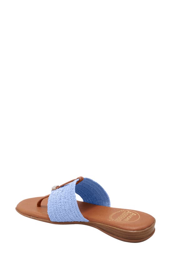 Shop Andre Assous Nice Featherweight Woven Flip Flop In Sky Blue