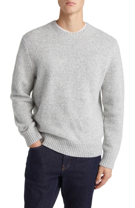 Mélange Wool Blend Crewneck Sweater