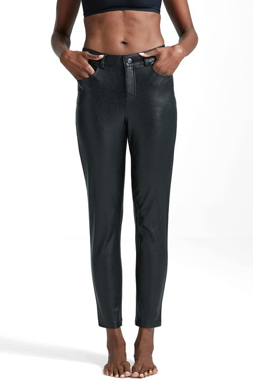 Commando Faux Leather Five-pocket Pants In Black