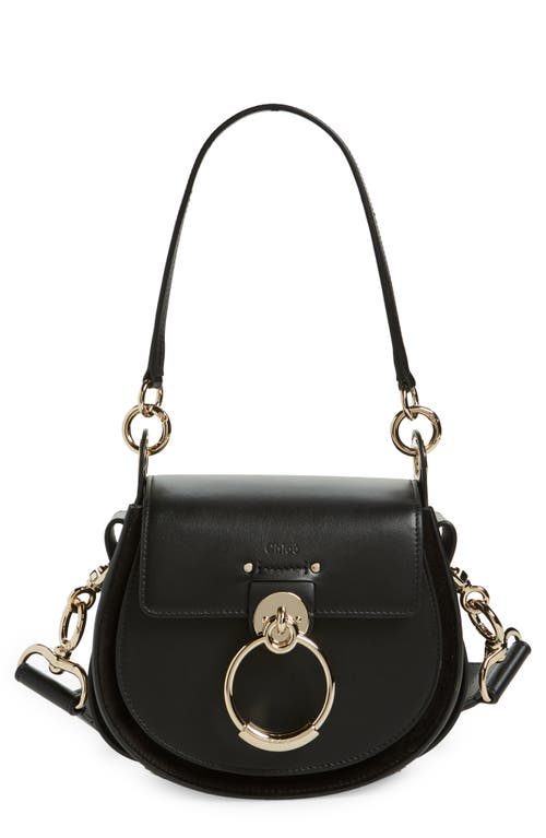 Chloé Small Tess Leather Crossbody Bag in Black at Nordstrom