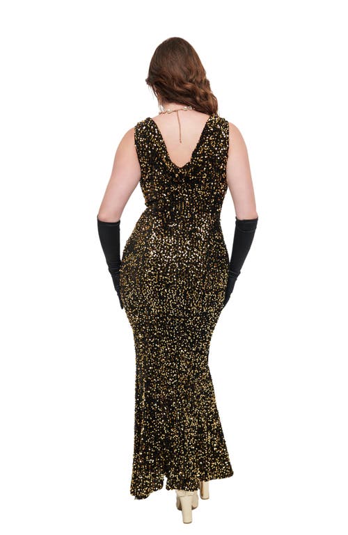 Shop Unique Vintage 1930s Goldwyn Gown In Black & Gold