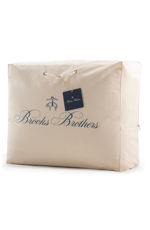 Brooks Brothers Linen Comforter In Cream