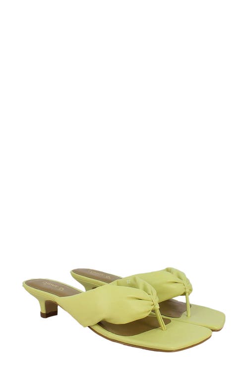 Amorina Leather Sandal in Yellow