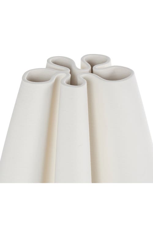 VIVIAN LUNE HOME VIVIAN LUNE HOME WHITE CERAMIC VASE