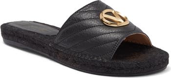 Clavel quilted leather espadrille discount slides