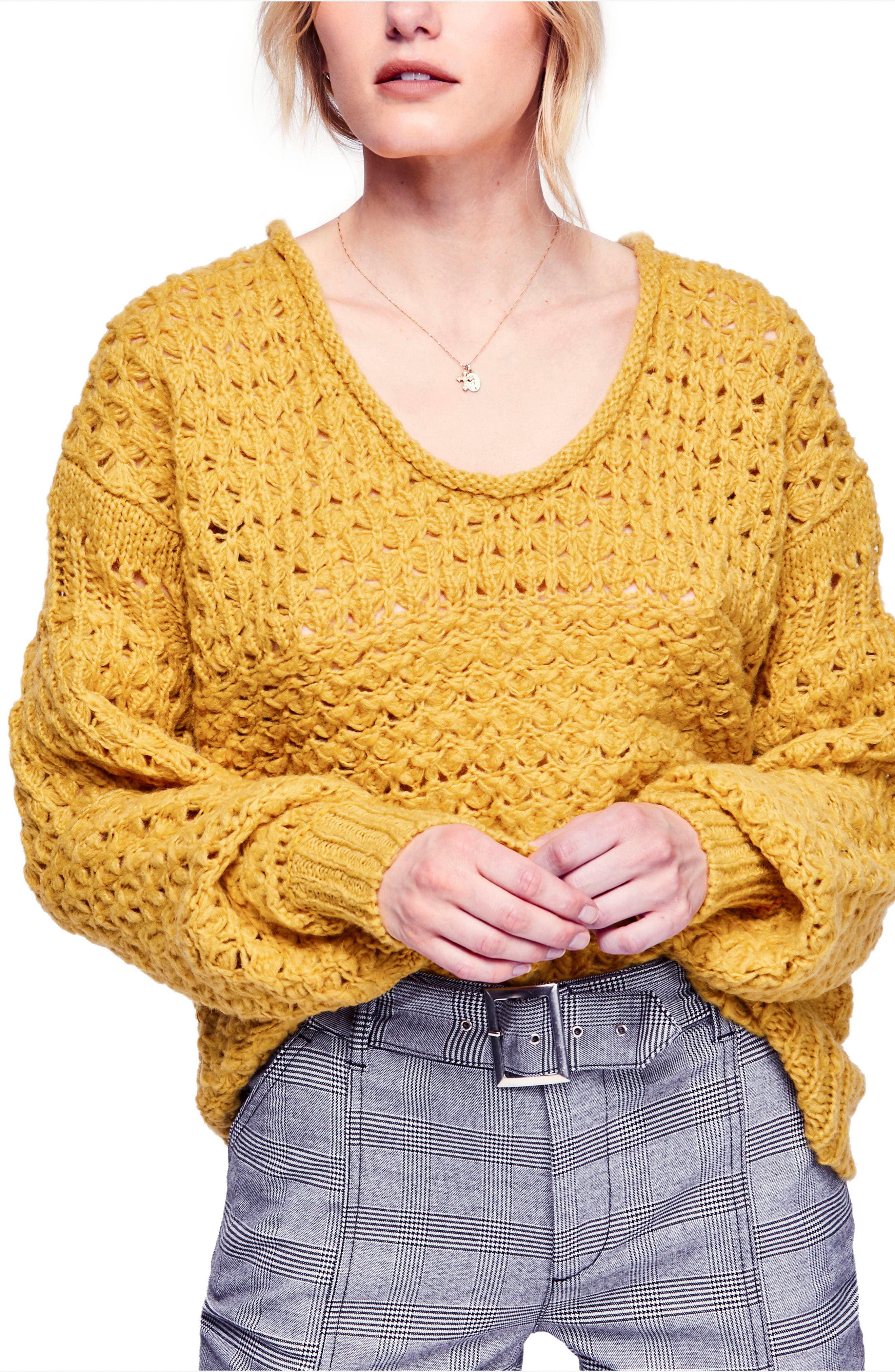 chartreuse sweater