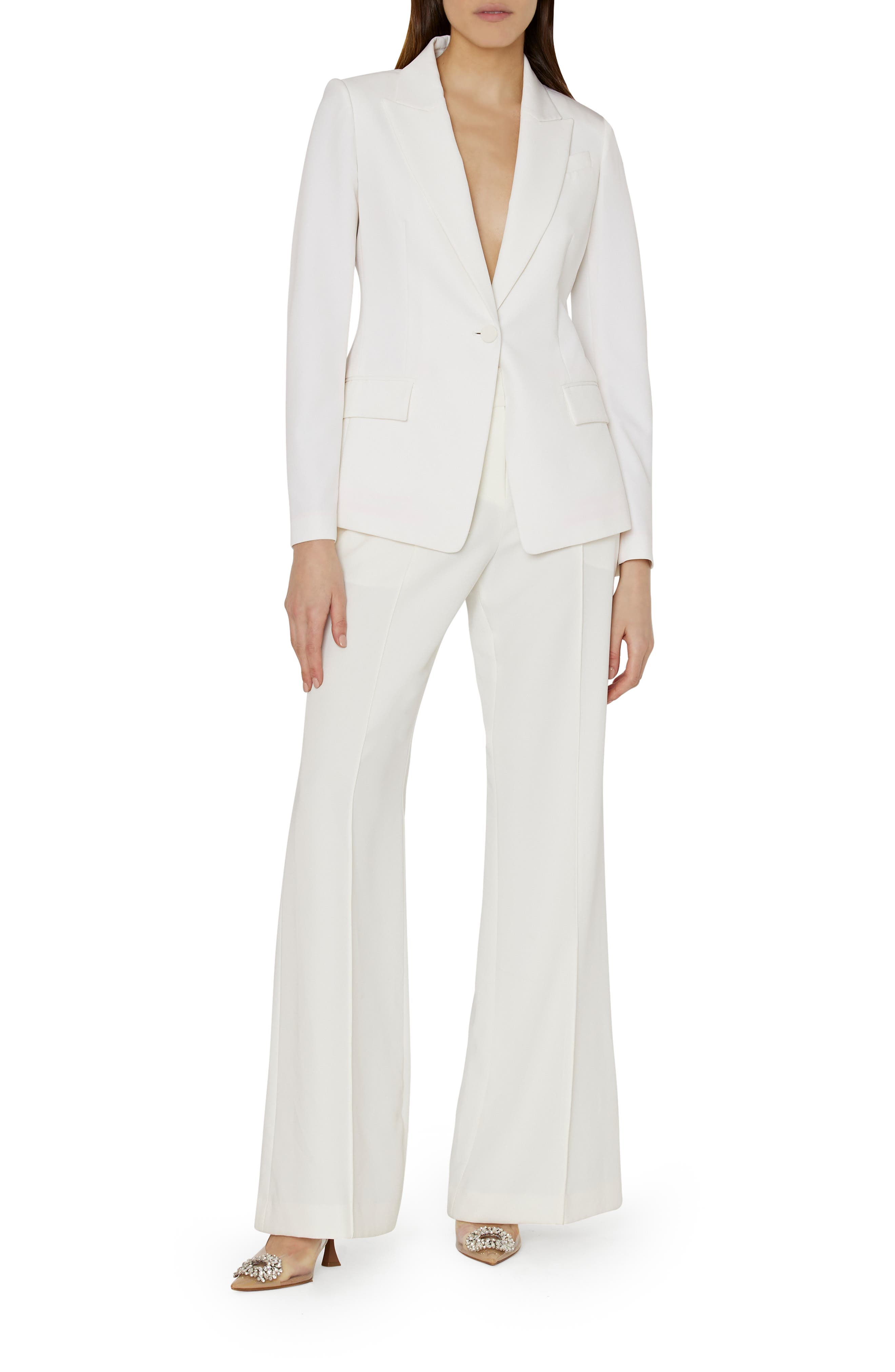 White pant suit nordstrom sales