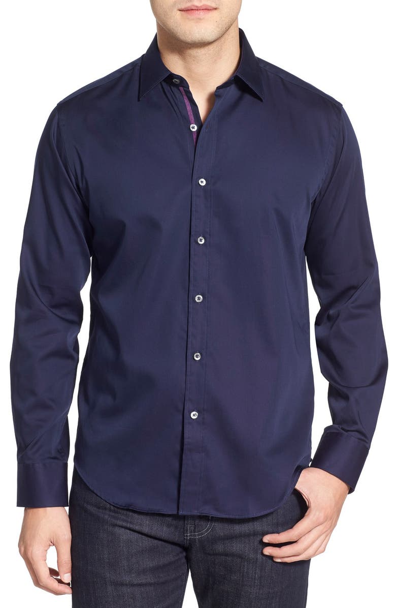 Bugatchi Classic Fit Woven Sport Shirt | Nordstrom