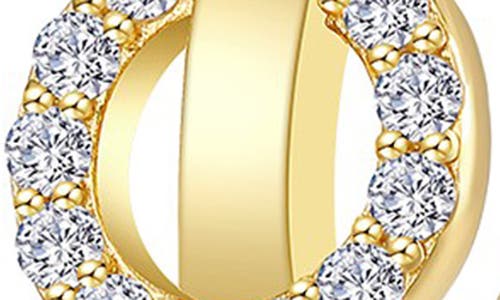 Lafonn Interlocking Simulated Diamond Huggie Hoop Earrings In Gold/white