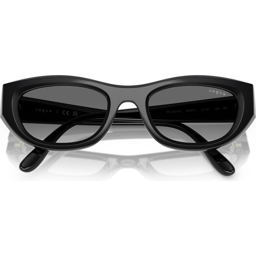 Vogue 51mm Cat Eye Sunglasses In Black