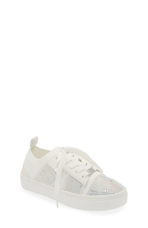 Vince Camuto Kids' Rhinestone Sneaker in White at Nordstrom, Size 1 M