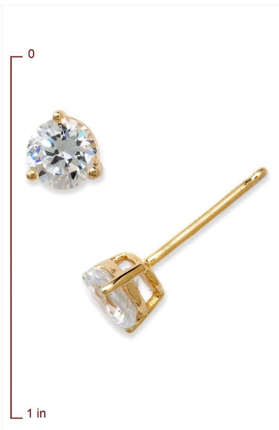 Shop Nordstrom Cubic Zirconia Stud Earrings In Gold