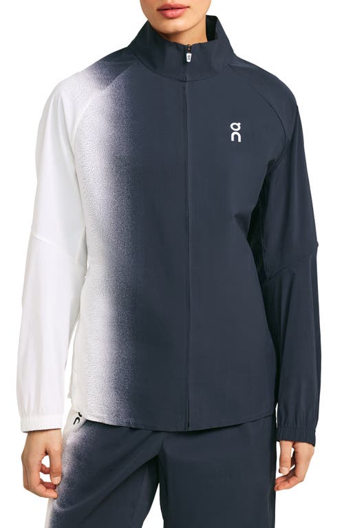 On Court Water Repellent Track Jacket Black/White at Nordstrom,