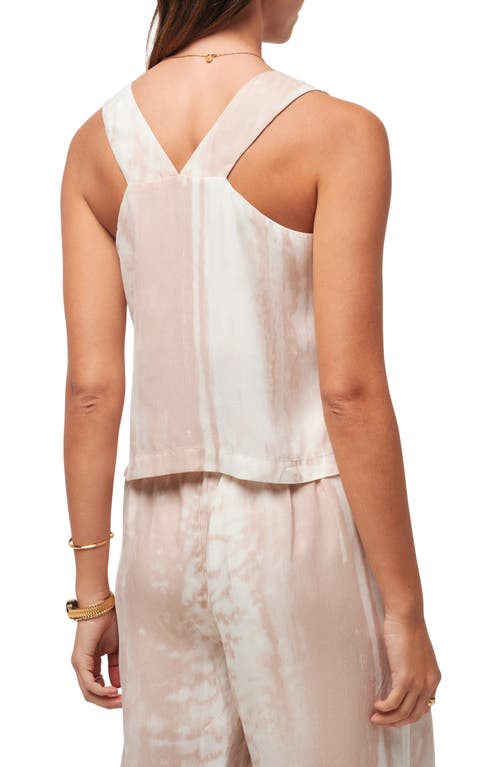 Shop Travismathew Late Night Just Right Tie Dye Sleeveless Top In Brazilian Sand