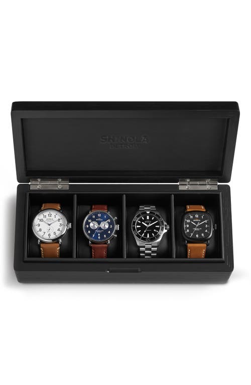 Shop Shinola Watch Collector's Box In Black/black