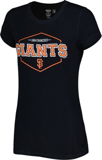 Men's Concepts Sport Black/Orange San Francisco Giants Badge T-Shirt & Pants Sleep Set Size: Medium