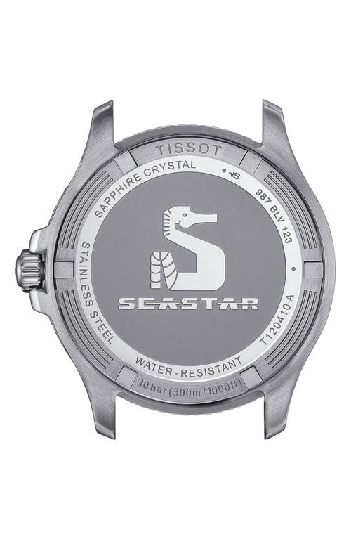 Shop Tissot Seastar 1000 Bracelet Watch, 40mm In Grey/silver