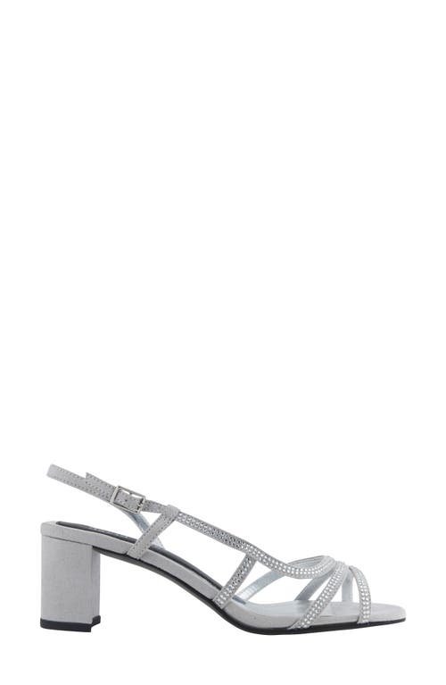 David Tate Wed Strappy Sandal In Silver