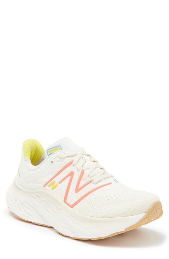 New Balance Women's  Fresh Foam X More V4 In Sea Salt/ Gulf Red